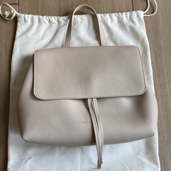 Mansur Gavriel Cream Leather Crossbody or Tote bag